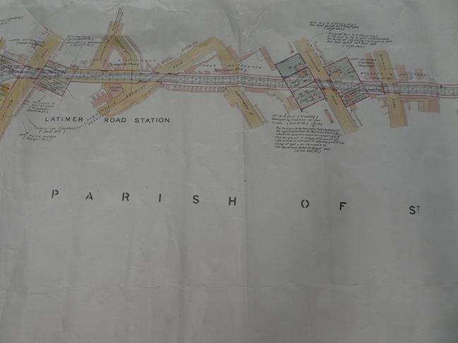 Hammersmith & City Railway Plan No.1 surveyed Jan 1879 by A Webster, 66ft to 1in illustrating the - Image 14 of 20