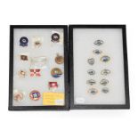 Shipping Related Pin Badges including RMS Lauentic, Celtic, Ivernia, Melite, Transylvania, Alsatian,