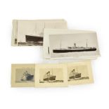 White Star Line Photographic Giant Card/Book Post Cards RMS Cedric, 2xRMS Homeric, RMS Celtic and