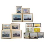 Shipping Related Prints E E Turner - Tunny Fishers off Ushant; Ellis Silas (Ellerman Lines):