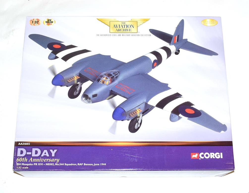 Corgi Aviation Archive AA34602 1:32 Scale D Day DH Mosquito PR XVI (E box E-G)