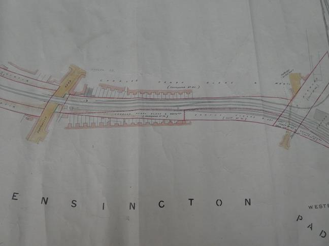 Hammersmith & City Railway Plan No.1 surveyed Jan 1879 by A Webster, 66ft to 1in illustrating the - Image 18 of 20