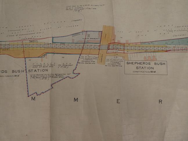 Hammersmith & City Railway Plan No.1 surveyed Jan 1879 by A Webster, 66ft to 1in illustrating the - Image 8 of 20