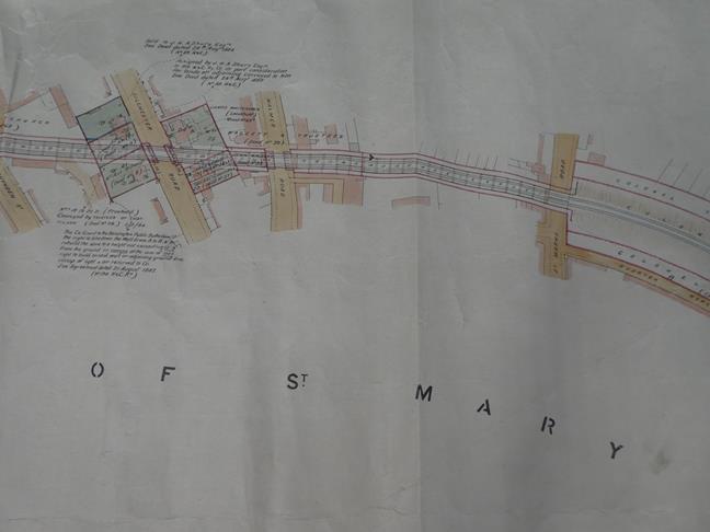 Hammersmith & City Railway Plan No.1 surveyed Jan 1879 by A Webster, 66ft to 1in illustrating the - Image 15 of 20