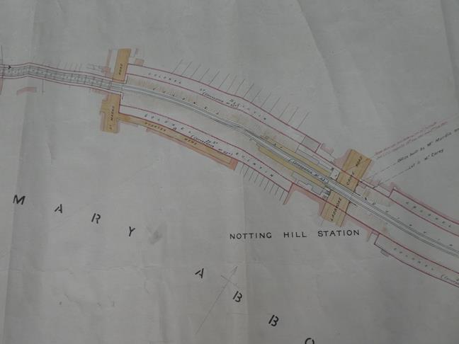 Hammersmith & City Railway Plan No.1 surveyed Jan 1879 by A Webster, 66ft to 1in illustrating the - Image 16 of 20