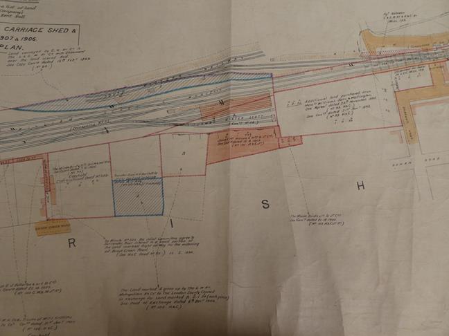 Hammersmith & City Railway Plan No.1 surveyed Jan 1879 by A Webster, 66ft to 1in illustrating the - Image 5 of 20