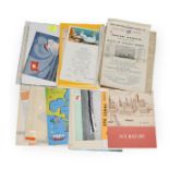 Shipping Related Paperwork including 2xCruise Plans Lancastria, five 19th Century programmes for