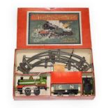 Hornby O Gauge Great Northern Train Set (1920/21) consisting of c/w 0-4-0 locomotive 2710 green with