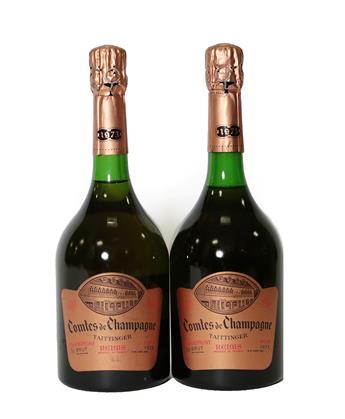 Taittinger Comtes De Champagne 1973 Rosé (two bottles), Charles Heidsieck Royal 1966 Champagne (