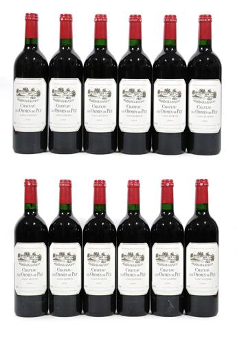 Château Les Ormes De Pez, 2000, Saint-Estèphe-Medoc (twelve bottles)