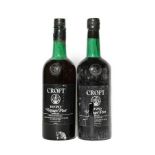 Croft 1970 Vintage Port (damaged closures) (two bottles)