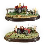 Country Artists 'Securing The Field', model No. 01064, limited edition 471/850, and 'First Cut',