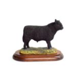 Border Fine Arts 'Galloway Bull', model No. L33 by Ray Ayres, limited edition 151/850 on wood