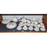 Royal Doulton 'Old Colony' pattern tea and dinnerware's comprising ten tea cups, twelve coffee cups,