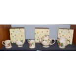 Emma Bridgewater Kitchen garden pottery including teapot, milk jug, sugar bowl and two mugs,