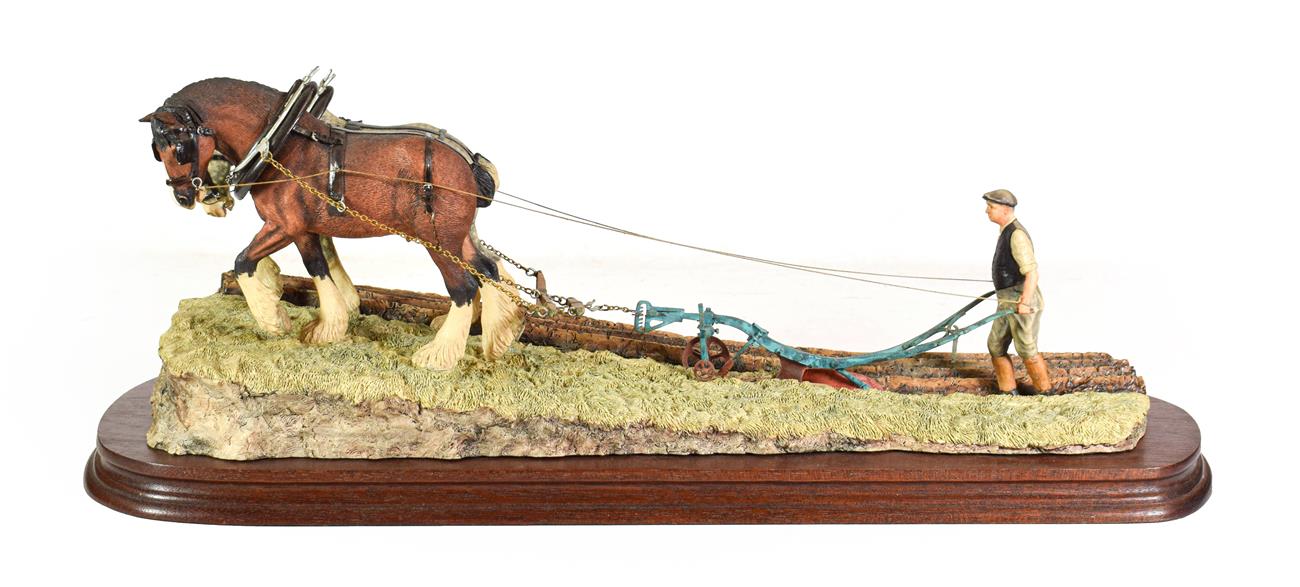 Border Fine Arts James Herriot Model 'Stout Hearts' (Ploughing Scene), model No. JH34, by Ray