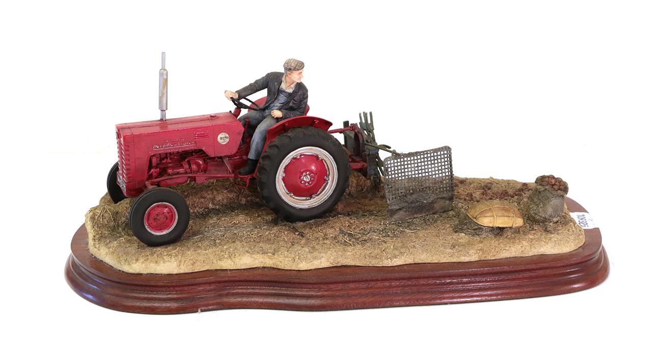 Border Fine Arts 'Lifting the Pinks' (International B250 Tractor), model No. B0219 by Ray Ayres,