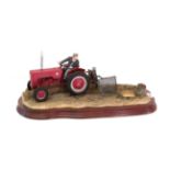 Border Fine Arts 'Lifting the Pinks' (International B250 Tractor), model No. B0219 by Ray Ayres,