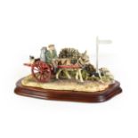 Border Fine Arts 'Delivering the Milk' (Donkey Cart), model No. AG01 by Ray Ayres, limited edition