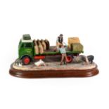 Border Fine Arts 'Afternoon Deliveries' (Lorry, Geese and Pig), model No. B1022 by Ray Ayres,