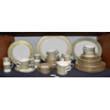 A shelf of Royal Worcester Balmoral pattern dinner wares (one shelf)