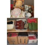 Quantity of assorted items including textiles, bedding, costume, children's costume including