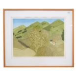 John Brunsdon ''Malvern Hills'', signed and inscribed, etching