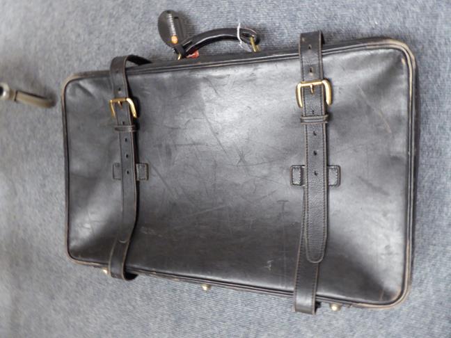 Three graduated black Tanner Krolle suitcases made for Harrods, the largest with canvas protector, - Image 42 of 46