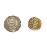 Henry VII (1485 - 1509 A.D.) York Mint Groat. 1.55g, 19.3mm, 3h. Mintmark: martlet Obv: Crowned bust