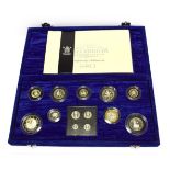 The United Kingdom Millennium Silver Collection. A set of 13 year 2000 silver proof coins