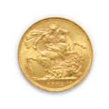 George V (1910 - 1936), 1912 Sovereign. Obv: Bare head of George V left, B.M. below truncation for