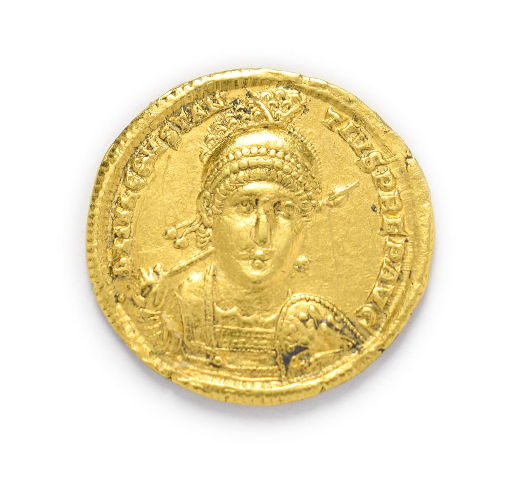 Ancient Rome, Constantius II (337 - 361 A.D.), Gold Solidus. 4.45g, 20.6mm, 5h. Antioch Mint. FL IVL