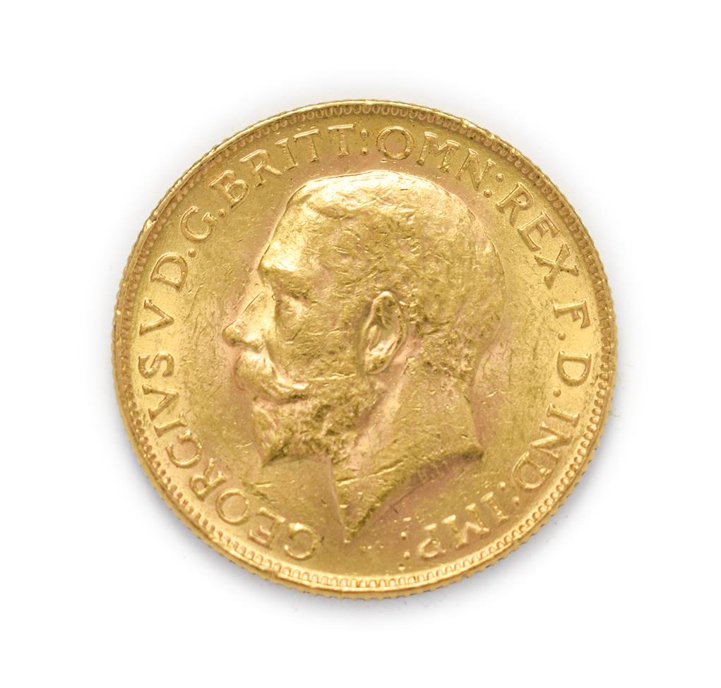 George V (1910 - 1936), 1928 South Africa Mint Sovereign. Obv: Bare head of George V left, B.M. - Image 2 of 2