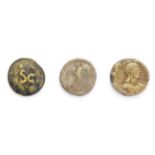 Ancient Rome, 3 x Provincial Coins of Nero, 54 - 68 A.D. consisting of: Syria, Antioch silver