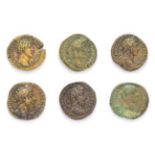 Ancient Rome, A Collection of 5 x Brass Sestertii consisting of: Marcus Aurelius (139 - 161 A.D.) as
