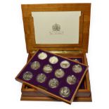 Elizabeth II, 24-Coin Silver Proof ''Golden Jubilee'' Set comprised of Great Britain, 2002 silver