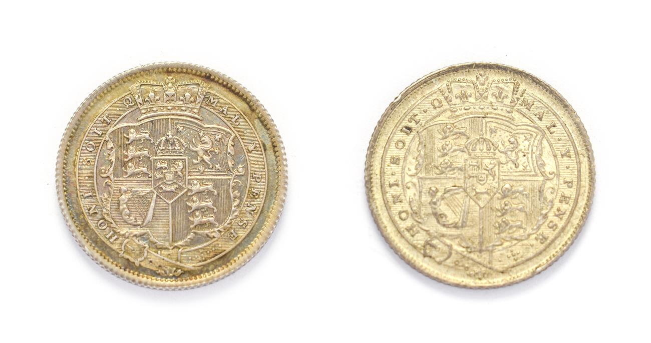 George III (1760 - 1820), 1820 Shilling. Obv: Laureate head of George III right. Rev: Crowned shield - Image 2 of 2