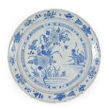 An English Delft Charger, possibly Liverpool, circa 1750,