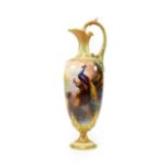 A Royal Worcester Porcelain Ewer, by Charles White, 1907,