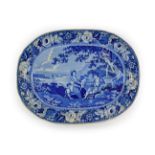 A Pearlware Meat Platter, circa 1820,