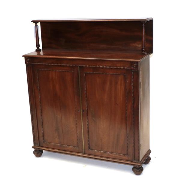 An Early 19th Century Chiffonier, the gallery back,