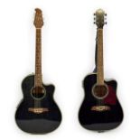 Two Electro-Acoustic Guitars (i) Tanglewood TMO 7NC bowl back with EMC Electronics FSE-3