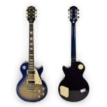 Epiphone Les Paul Standard Pro blue sunburst, serial no.14121509702 two tone and two volume