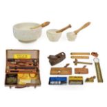 Various Woodworking Tools including Spear & Jackson 'Odd-Job' Standard set (in leather case), two