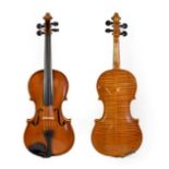 Violin 14'' two piece back, ebony fingerboard and pegs, labelled 'Briani Cipriano Vicentino'