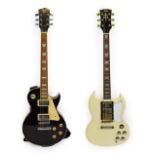 Two Electric Guitars (i) Tokai SG Pattern fixed neck, serial no.070396 (Made In China), two tone