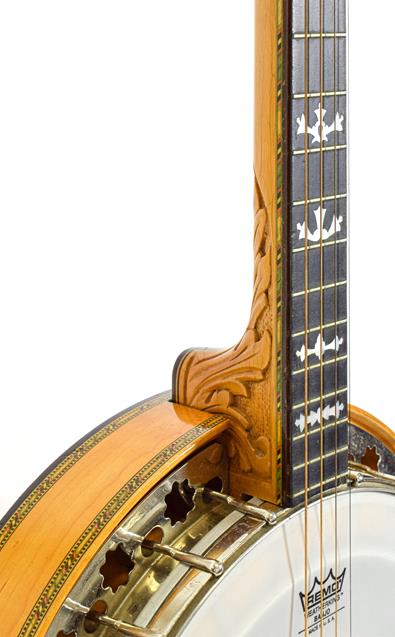 Bruno Royal Artist Four String Banjo 11'' head, 19 fret, 24 lugs, removable wooden resonator, - Image 2 of 2