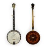 Clifford Paragon Five String Banjo 11'' head, 22 frets, 22 lugs, removable concave resonator with