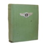 Bentley Motors Interest: A 1930/40 Scrap Book, containing various cuttings of Bentley motorcars,