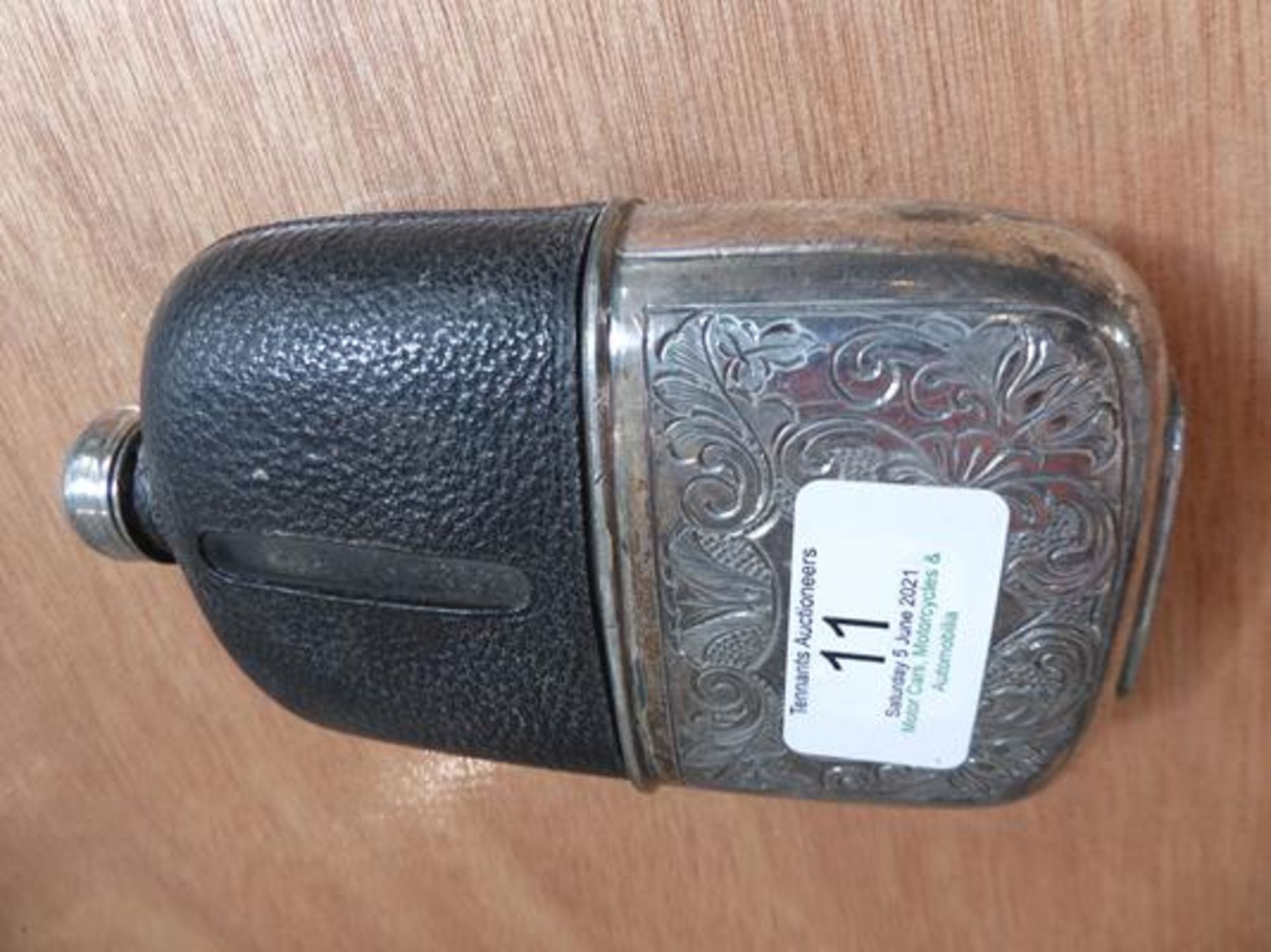 The Gordon Bennett Road Race, Ireland 1903: a silver plated souvenir winner's brandy flask, half - Image 3 of 10